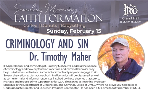 Sin and Criminology: Sunday Morning Talk