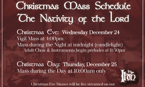 Christmas Mass Schedule