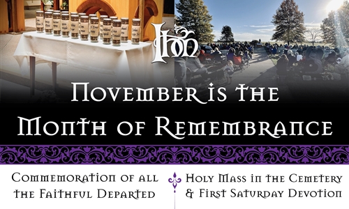November Month of Remembrance Celebrations
