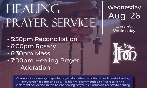 August Healing Prayer Service